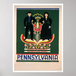 Affiches Le couple amish costume WPA 1938
