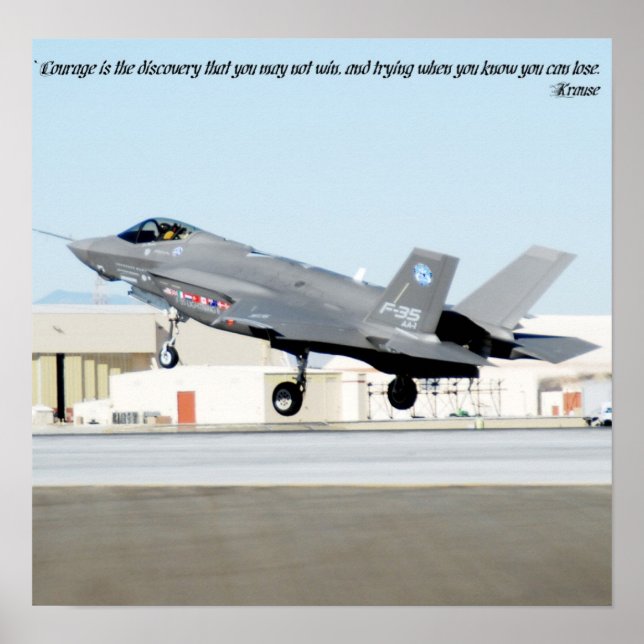 Affiches "Le courage est la découverte que vous ne pouvez p (Devant)