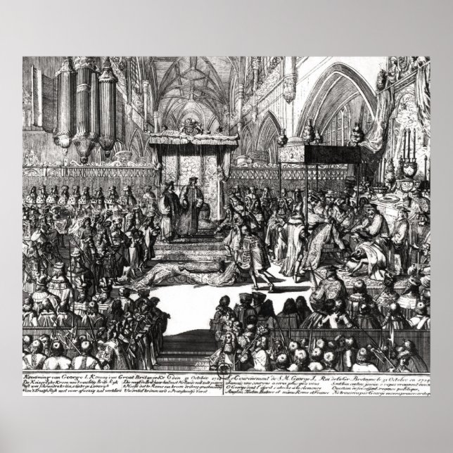 Affiches Le couronnement du roi George I (Devant)