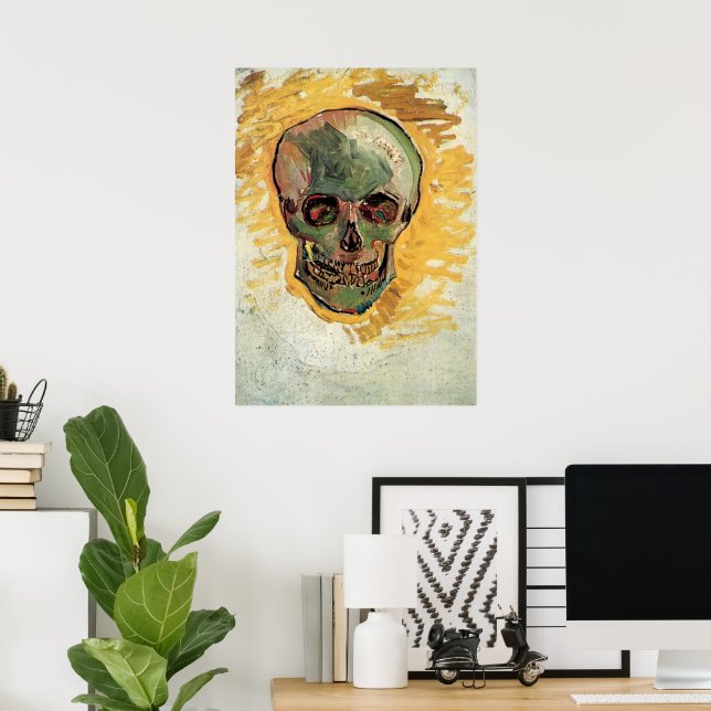 Affiches Le crâne de la vie morte par Vincent van Gogh (Bureau à domicile)