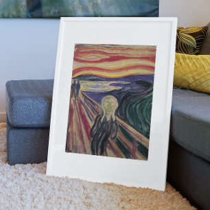 Affiches Le Cri d'Edvard Munch, Expressionnisme Vintage