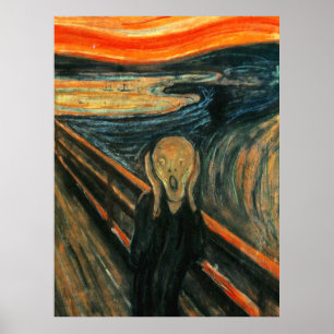 Affiches Le Cri Munch Art Moderne Abstrait