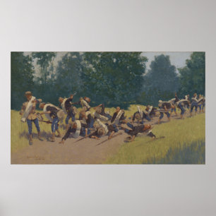 Affiches Le cri perçant du shrapnel à la colline de San