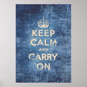 Affiches Le cru gardent le calme et continuent