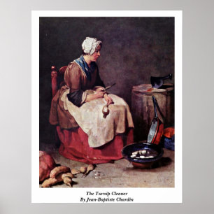 Affiches Le décapant de navet par Jean-Baptiste Chardin