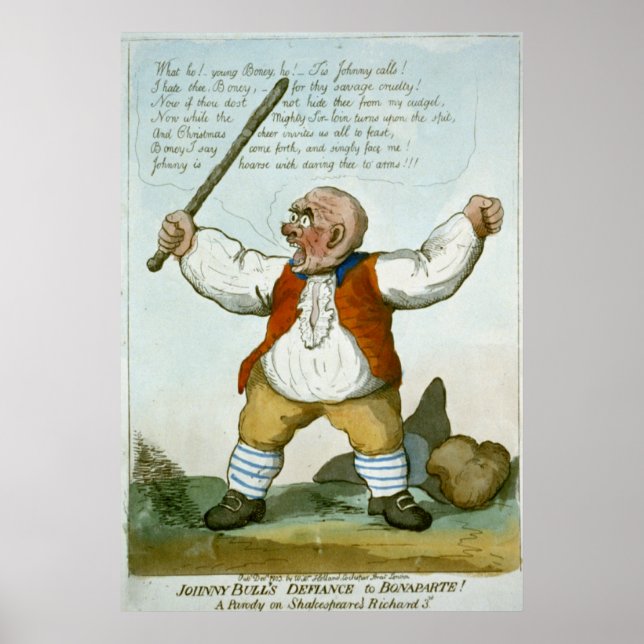 Affiches Le défi de Johnny Bull à Bonaparte ! (Devant)