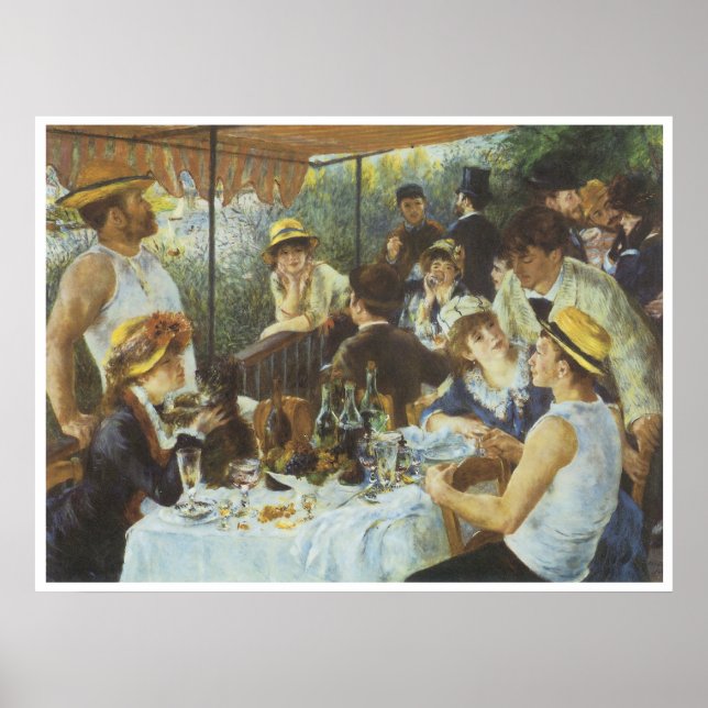 Affiches Le déjeuner de la fête nautique, 1881 (Devant)