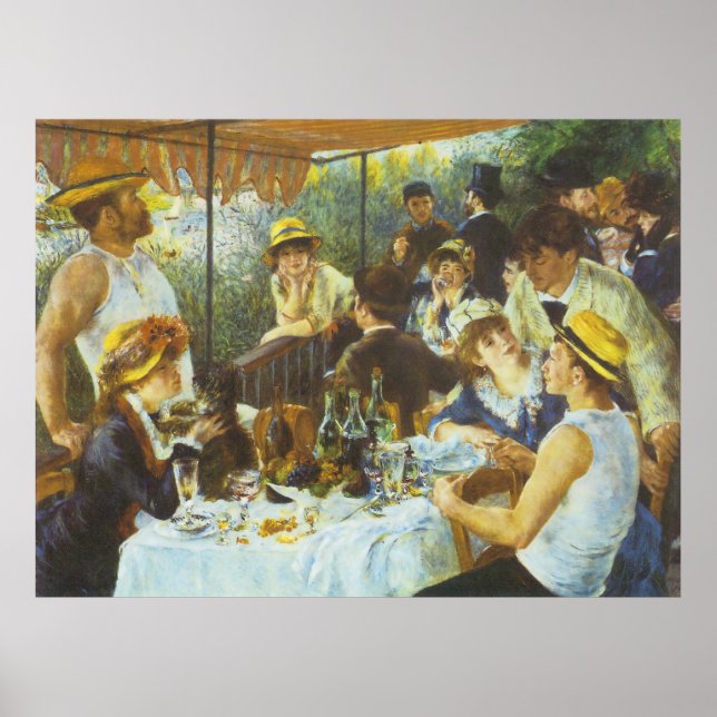 Affiches Le déjeuner, par Pierre-Auguste Renoir (Devant)