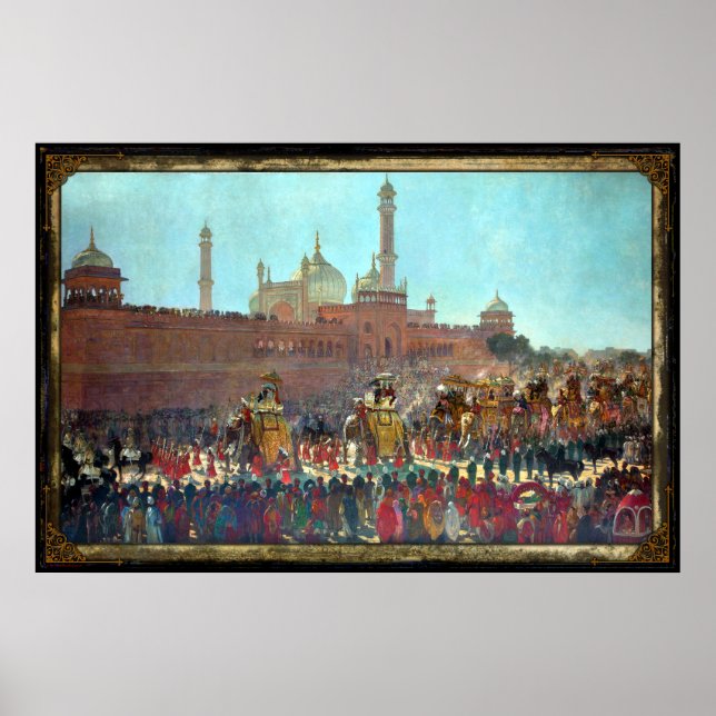 Affiches Le Delhi Durbar de 1903 (Devant)