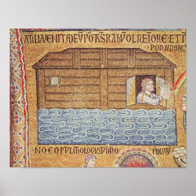 Affiches Le déluge, de l'Atrium, détail de Noé (Devant)