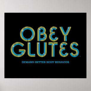 Affiches Le DESSUS obéissent Glutes