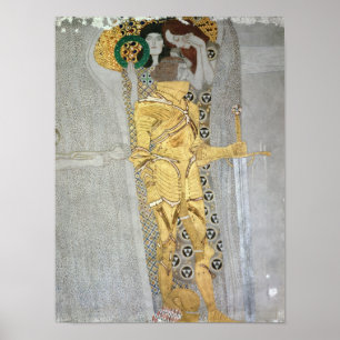 Affiches Le détail de chevalier de la frise de Beethoven