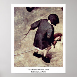 Affiches Le détail des jeux des enfants par Bruegel A.