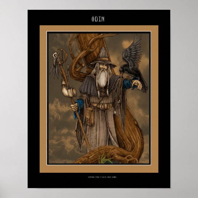 Affiches Le dieu nordique Odin (Devant)