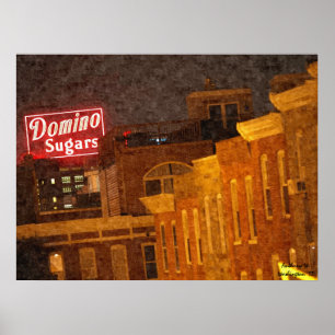Affiches Le domino de Baltimore sucre l'affiche de peinture