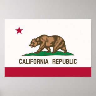 Affiches Le drapeau de l'ours - Etat de Californie