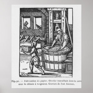 Affiches Le fabricant de papier