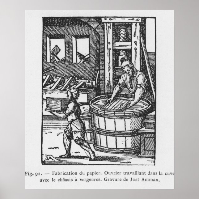 Affiches Le fabricant de papier (Devant)