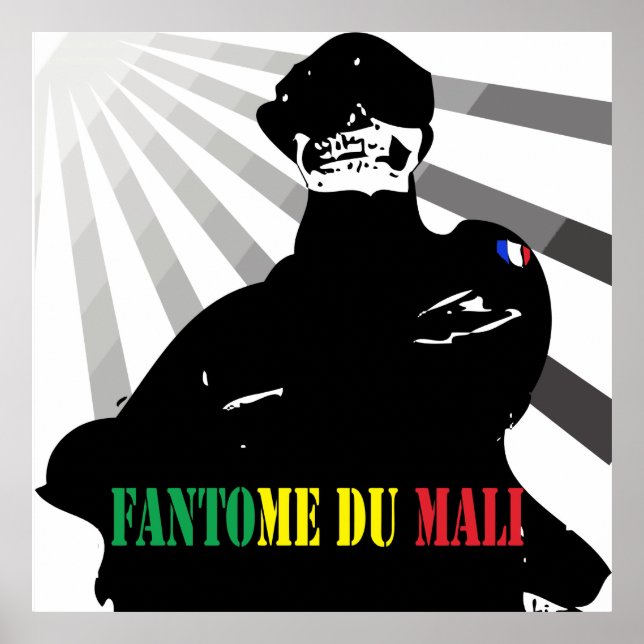 Affiches Le fantôme du Mali - soldat français au Mali (Devant)