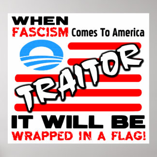 Affiches Le Fascisme Dans Un Drapeau !