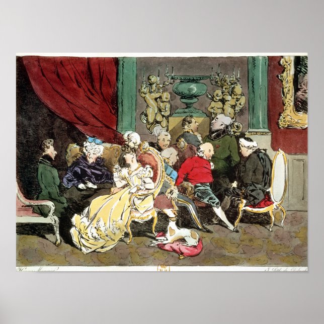 Affiches Le Faubourg Saint-Germain, gravé par Delpech (Devant)