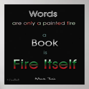 Affiches Le feu de livre