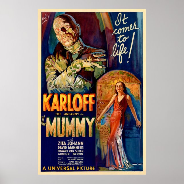 Affiches Le film de la momie 1932 (Devant)