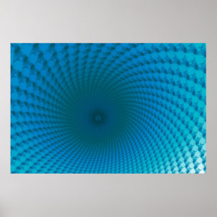 Affiches Le fond de l'affiche bleue profonde de mer