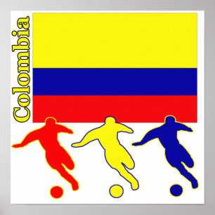 Affiches Le football Colombie