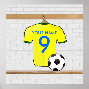 Affiches Le football Jersey personnalisé du football de