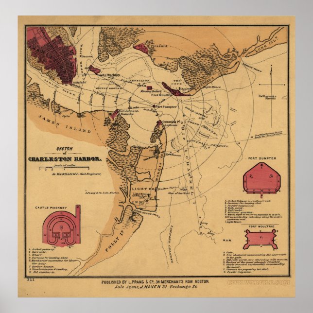 Affiches Le fort de la guerre civile Sumter (Devant)