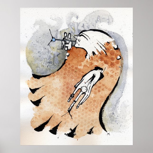 Affiches le fumeur électro (Devant)