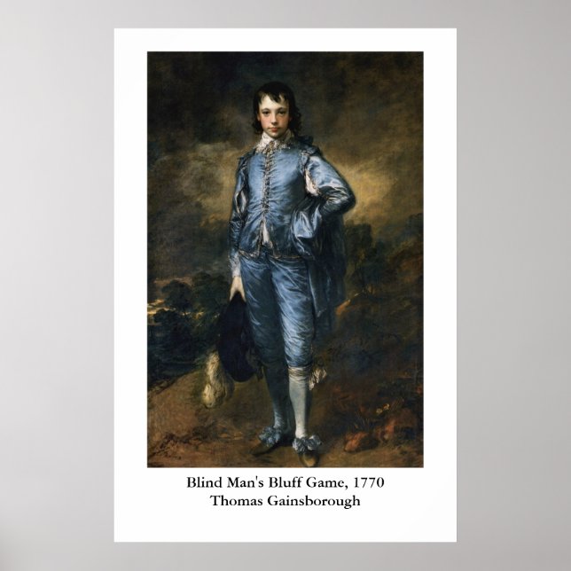 Affiches Le garçon bleu de Thomas Gainsborough (Devant)
