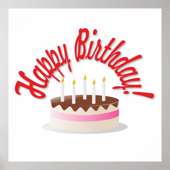 Affiches Le gâteau d'anniversaire (Devant)