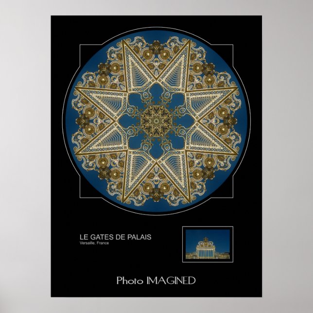AFFICHES LE GATES DE PALAIS, VERSAILLE, FRANCE (Devant)