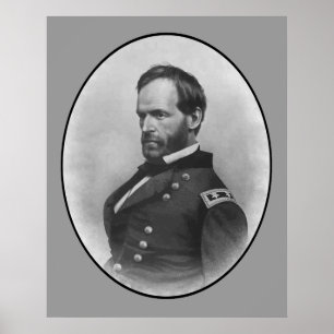 Affiches Le Général Sherman -- Héros de guerre civile
