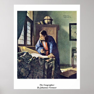 Affiches Le géographe. Par Johannes Vermeer