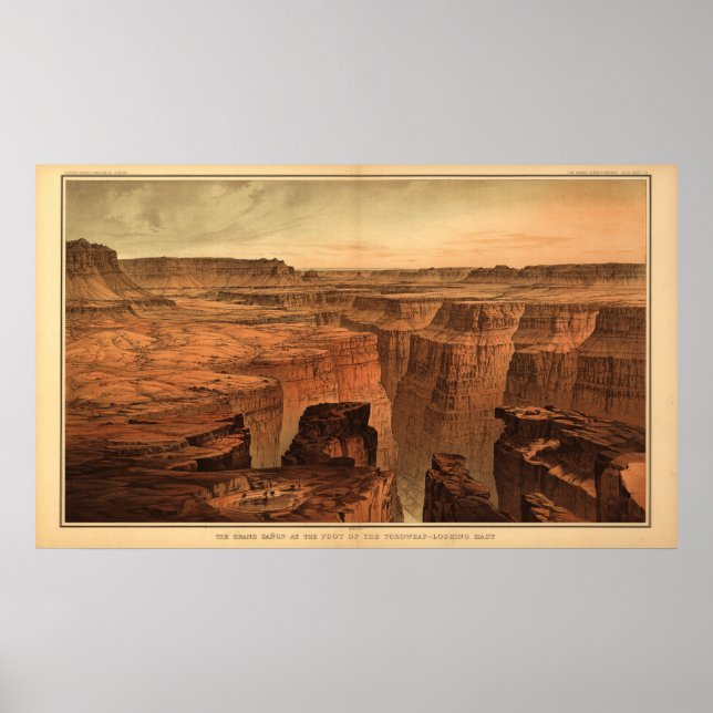 Affiches Le Grand Canyon par Clarence Dutton 1882 (Devant)