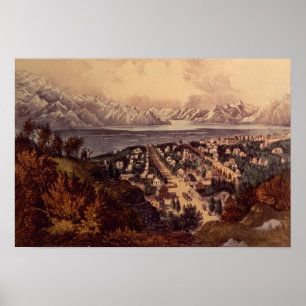 Affiches Le Grand Lac Salé, Utah