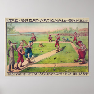 Affiches Le grand match national de bout de jeu de la