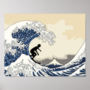 Affiches Le grand surfer de Kanagawa