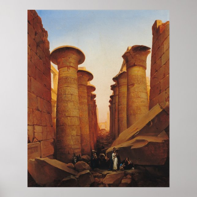 Affiches Le grand temple d'Amun à Karnak (Devant)