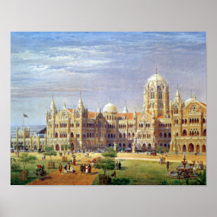 Affiches Le grand terminus péninsulaire indien britannique