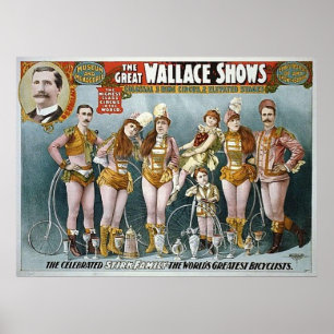 Affiches Le grand Wallace montre l'affiche vintage de