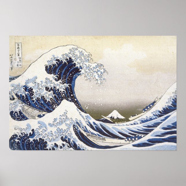 Affiches Le Grand Wave by Hokusai (Devant)