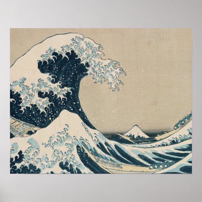 Affiches Le Grand Wave de Kanagawa (Devant)