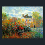 Affiches Le Jardin de Monet à Argenteuil<br><div class="desc">Le Jardin de Monet à Argenteuil est une peinture de paysage impressionniste de l'artiste français Claude Monet c. 1873,  montrant un beau jardin contre un ciel bleu avec lui et sa femme debout dans l'arrière - plan.</div>