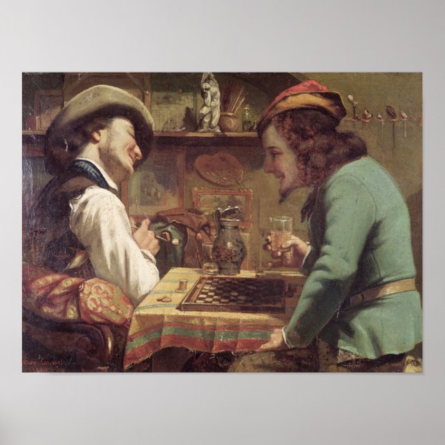 Affiches Le Jeu de l'Artiste, 1844 (Devant)