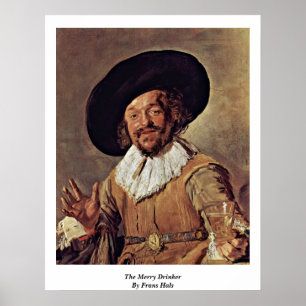 Affiches Le joyeux buveur par Frans Hals