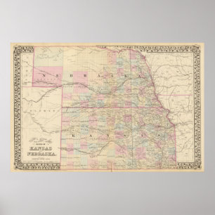 Affiches Le Kansas, Nébraska